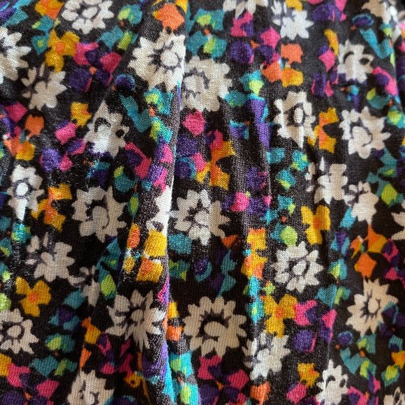 French Connection Dress Sz 10 Floral Stretchy Summer V Neck - Picture 6 of 8